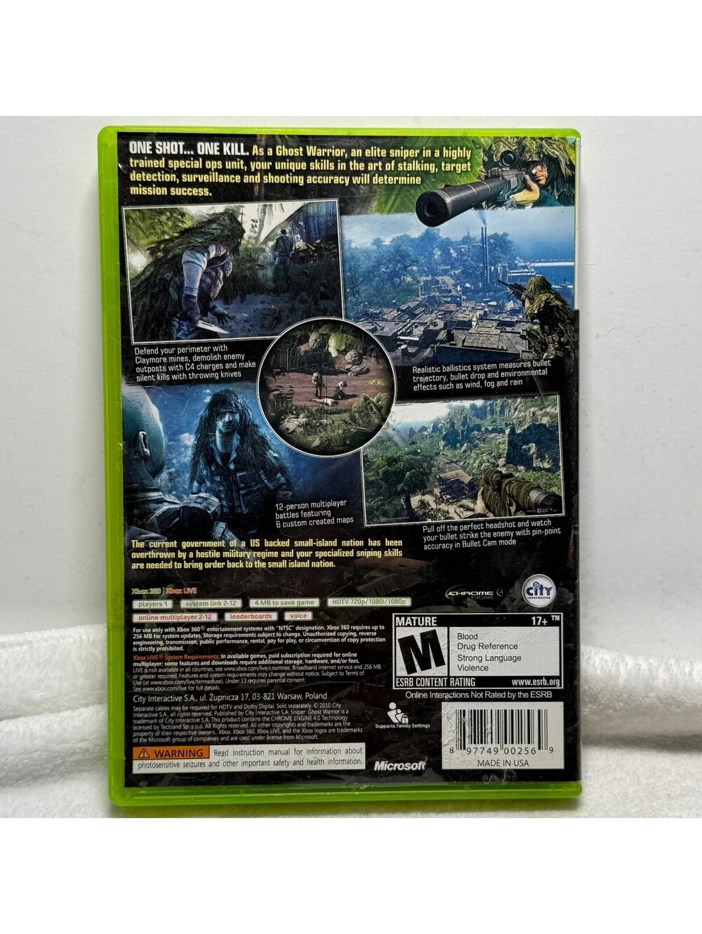 Sniper Ghost Warrior Xbox 360